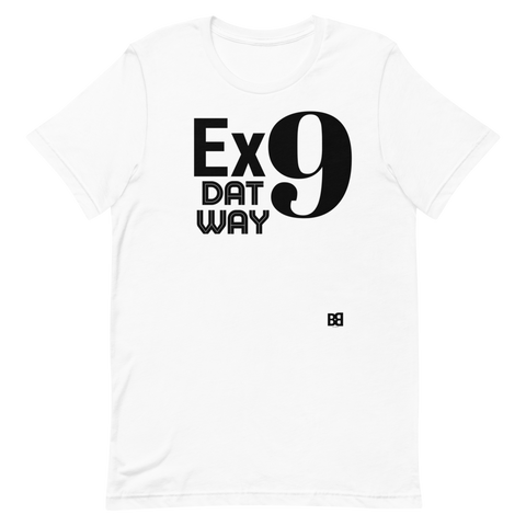 Ex9 Black on White T-Shirt